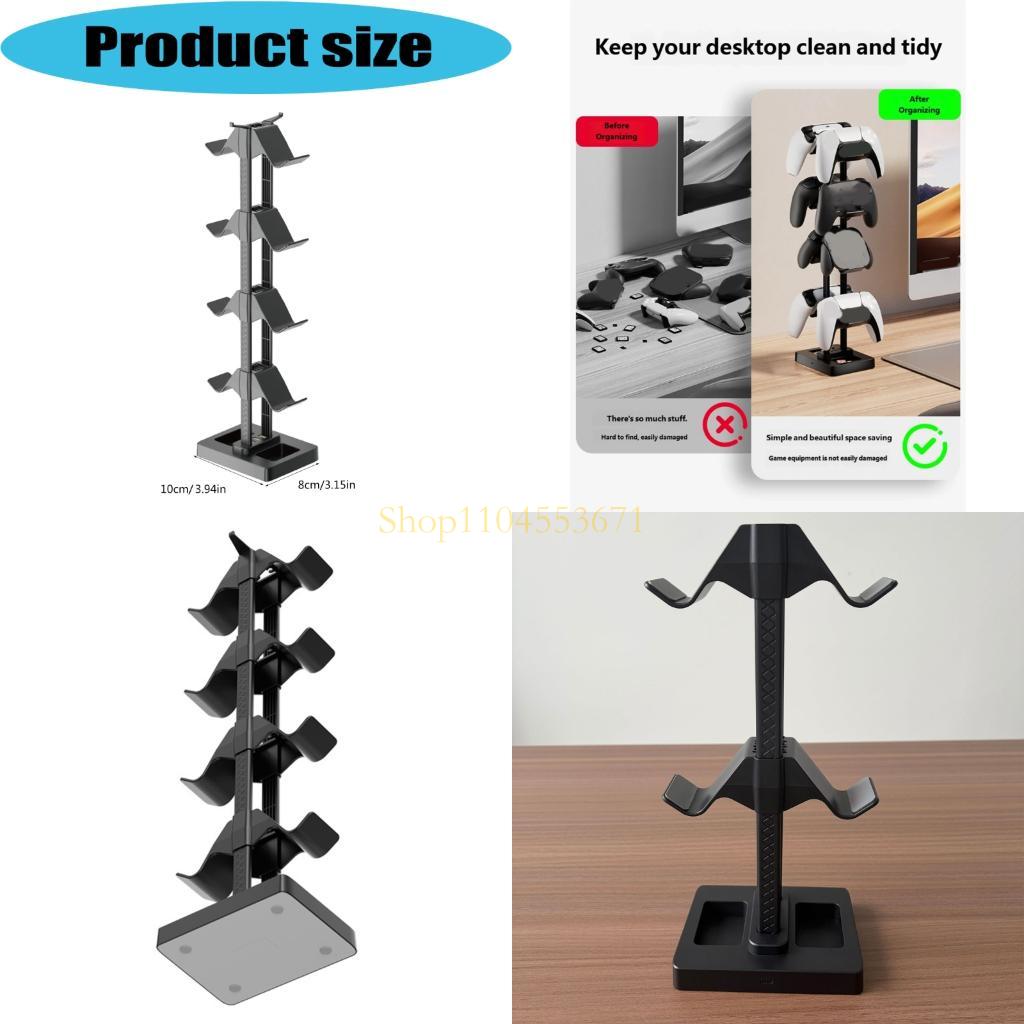 Gaming Accessories Holder - ベストセラー多機能ゲーム機器ラック 専用スロット付き モダンゲーミングデスクプランナー ゲームシェルフ Switch2 P4