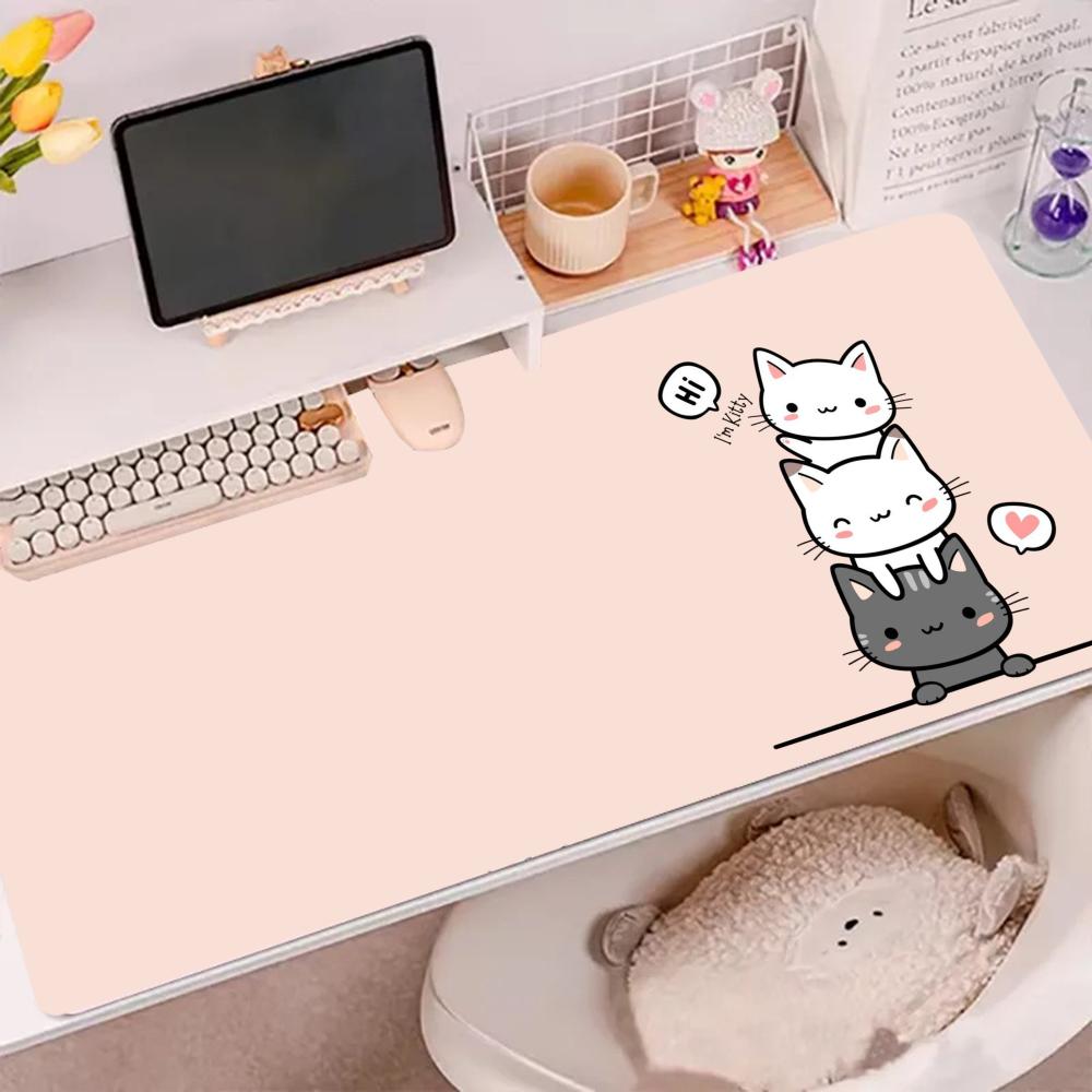 Gaming Accessories Very - 非常に大きなマウスパッド ゲーミングマウスパッド デスクトップアクセサリー 非常に猫好きな人向け キュートなゲーマーやオフィスでの使用に最適