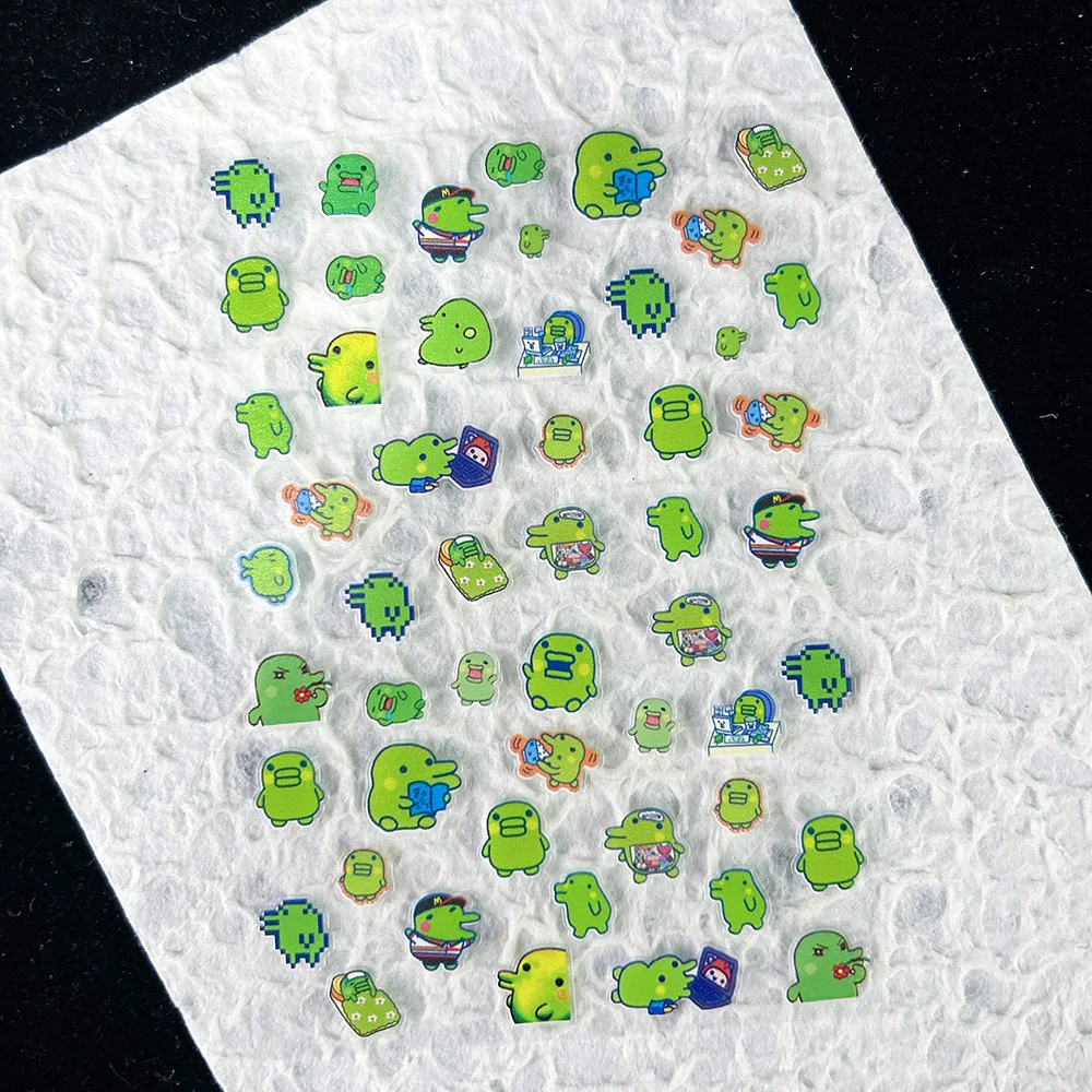 Gaming Accessories Phone - かわいいゲーム進化電子ペットステッカーネイルアートかわいい動物防水 Diy 電話ケース Loptop 水筒ステッカーギフト