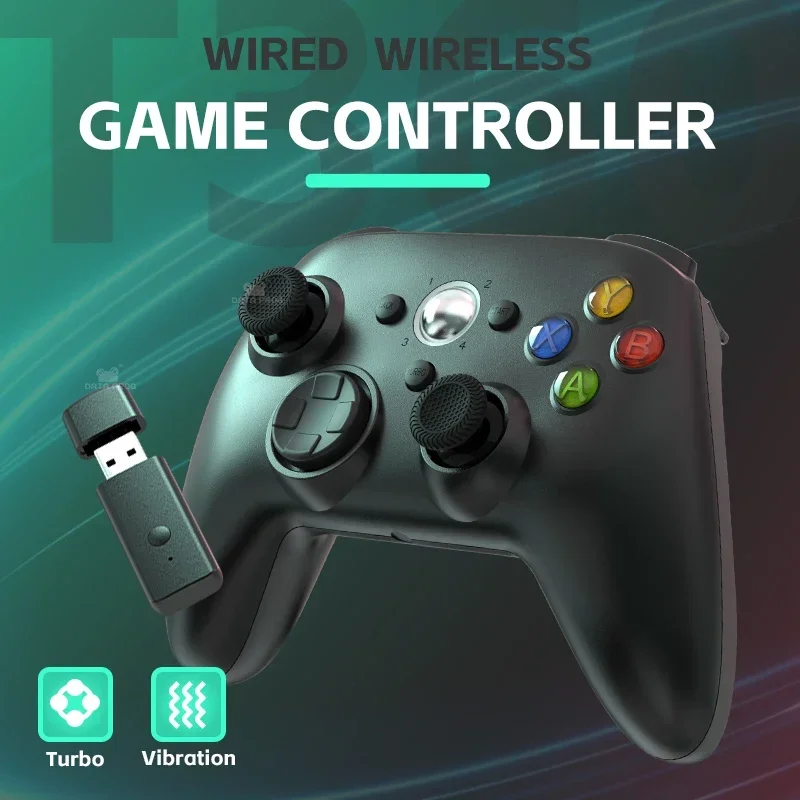 Gaming Setup Accessories Xbox - データカエル人間工学に基づいたワイヤレスターボゲームコントローラーデュアル振動ゲームパッド Xbox 360 Xbox 360 スリム