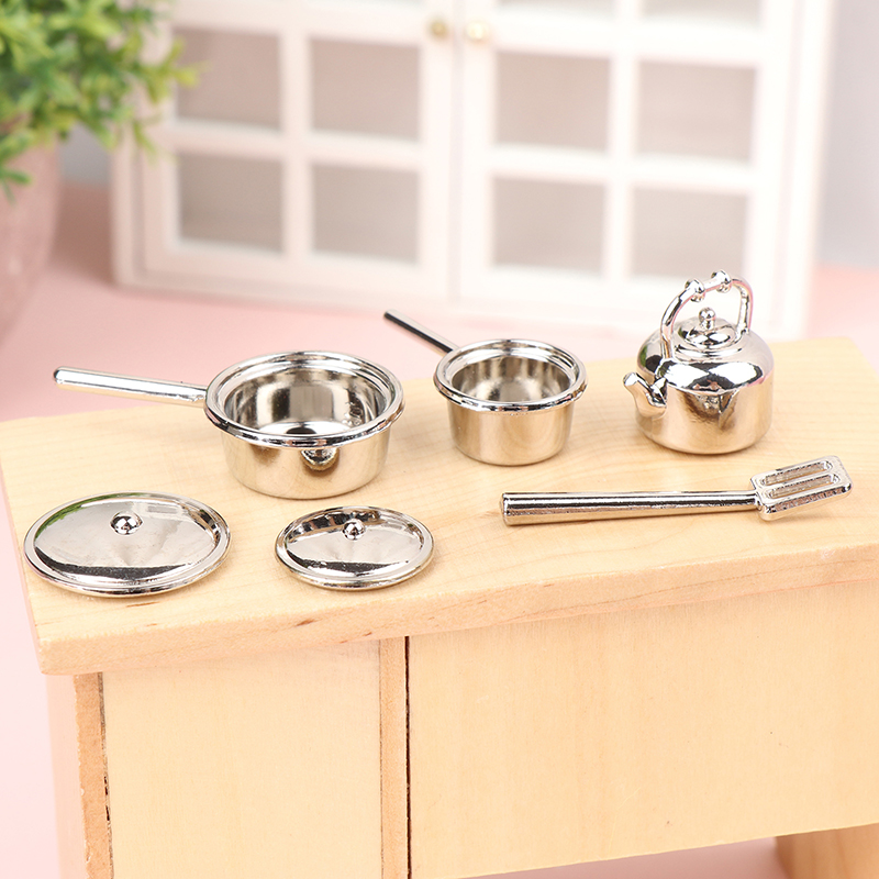 Gaming Kitchen Accessories - 【M】1/12 ドールハウスミニキッチン用品モデル ドールハウスキッチンポット スパチュラ装飾 調理玩具アクセサリー