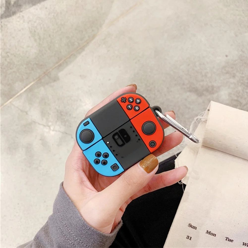 Gaming Accessories Phone - AirPods Pro 3ケース用、キュートな3Dゲームシリコン保護電話ケース、AirPods Pro 2ケース/AirPods 4