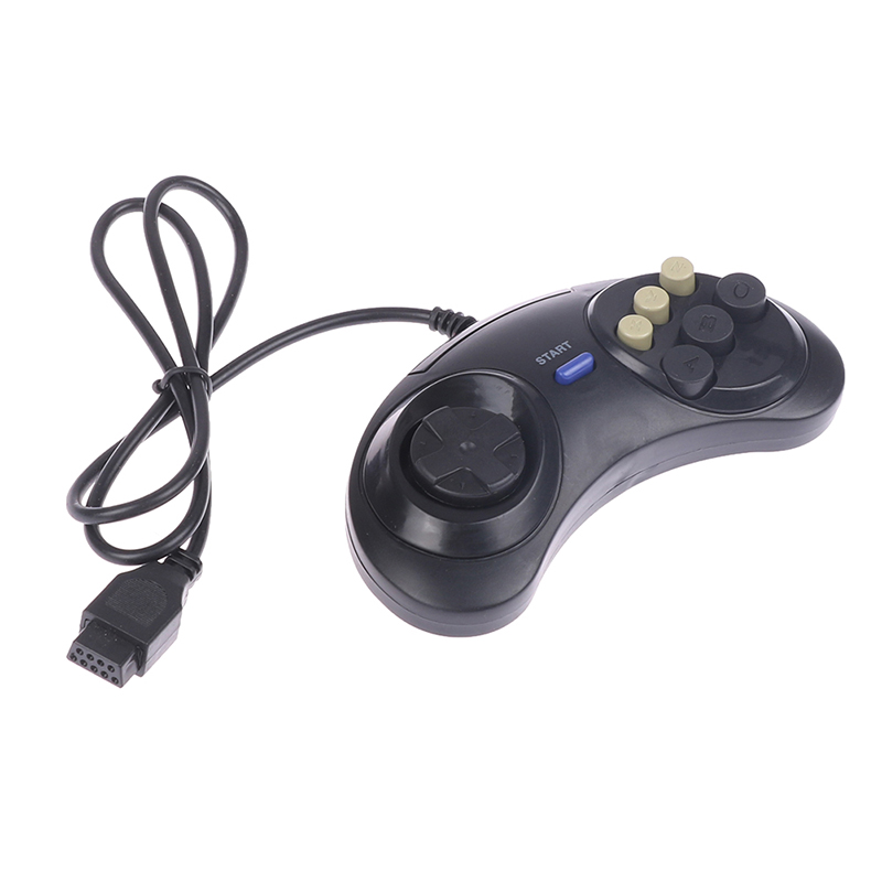 セガ-クラシック有線ゲームコントローラー,6つのボタン,ジョ - Gaming Accessories Driving のレビューと価格