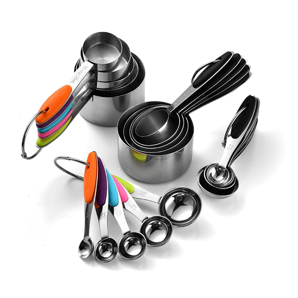 5/10 個ステンレス鋼計量カップとスプーンセットキッチンア - Gaming Kitchen Accessories のレビューと価格