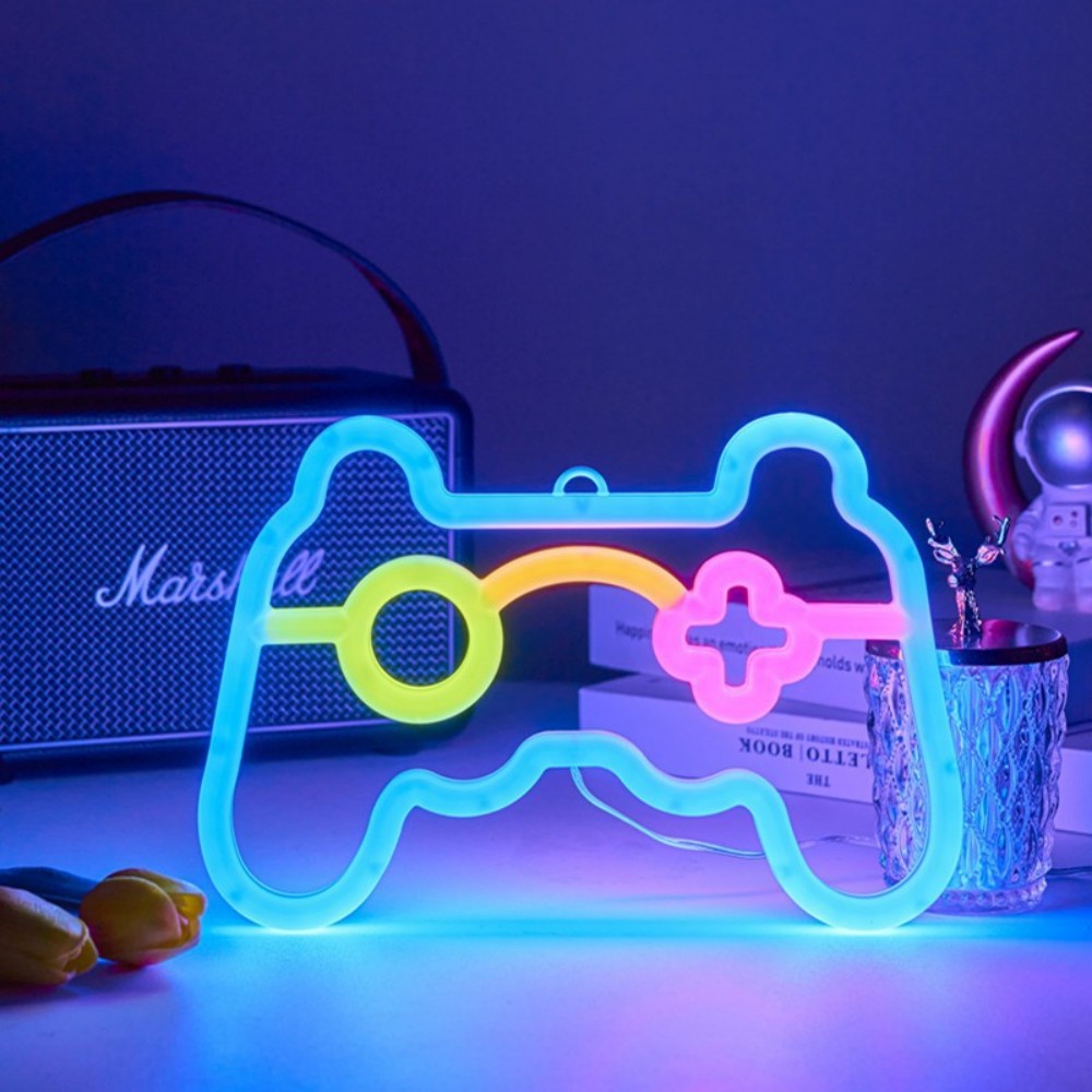 1個 USB給電式ゲームコントローラーネオンサインLEDライ - Gaming Accessories Wall のレビューと価格