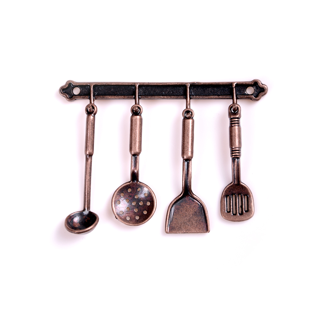 1:12 スケールドールハウスミニチュアローズゴールドカラー - Gaming Kitchen Accessories のレビューと価格