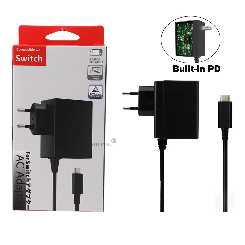 NS Switch & Switch 2用AC電源アダプター - Gaming Accessories Wall のレビューと価格