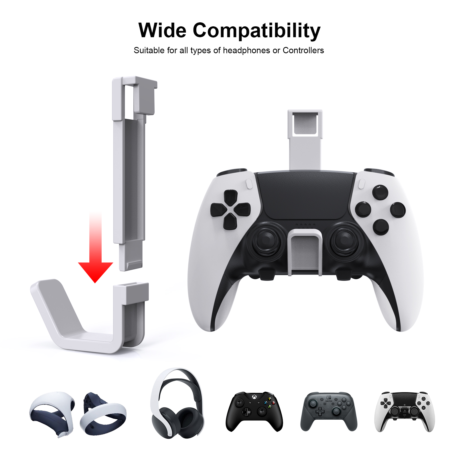 JYS-P5180 コントローラー＆ヘッドセットウォールマウ - Gaming Accessories Holder のレビューと価格