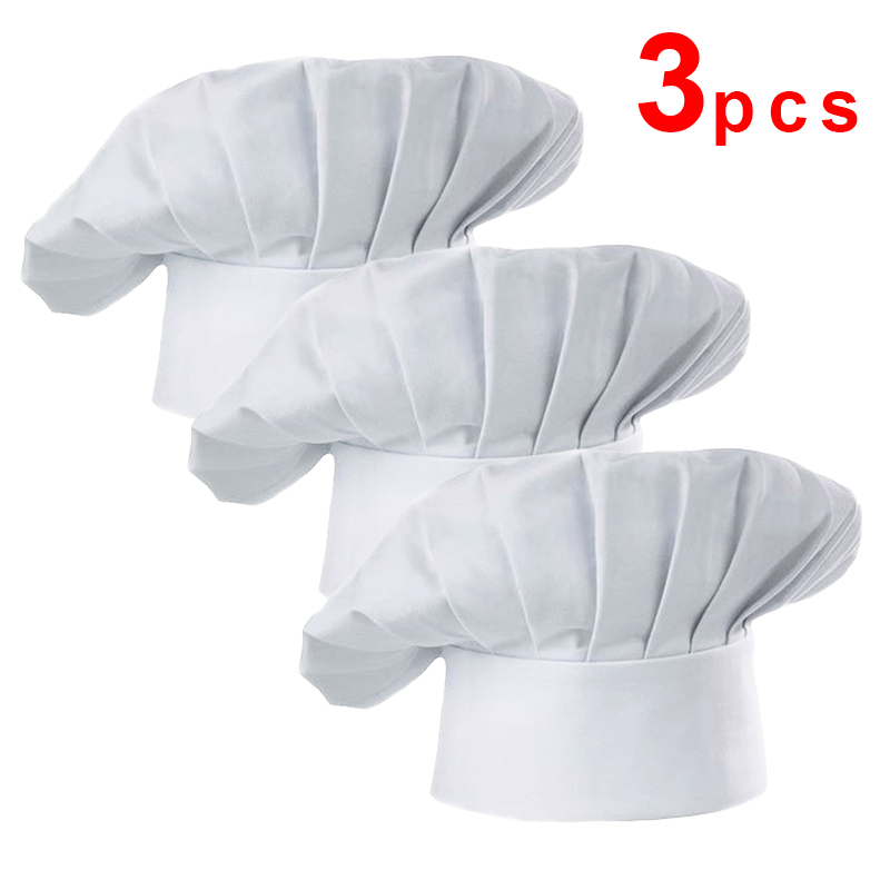 3 個高さ 22 センチメートルクックハット白シェフハットフ - Gaming Kitchen Accessories のレビューと価格