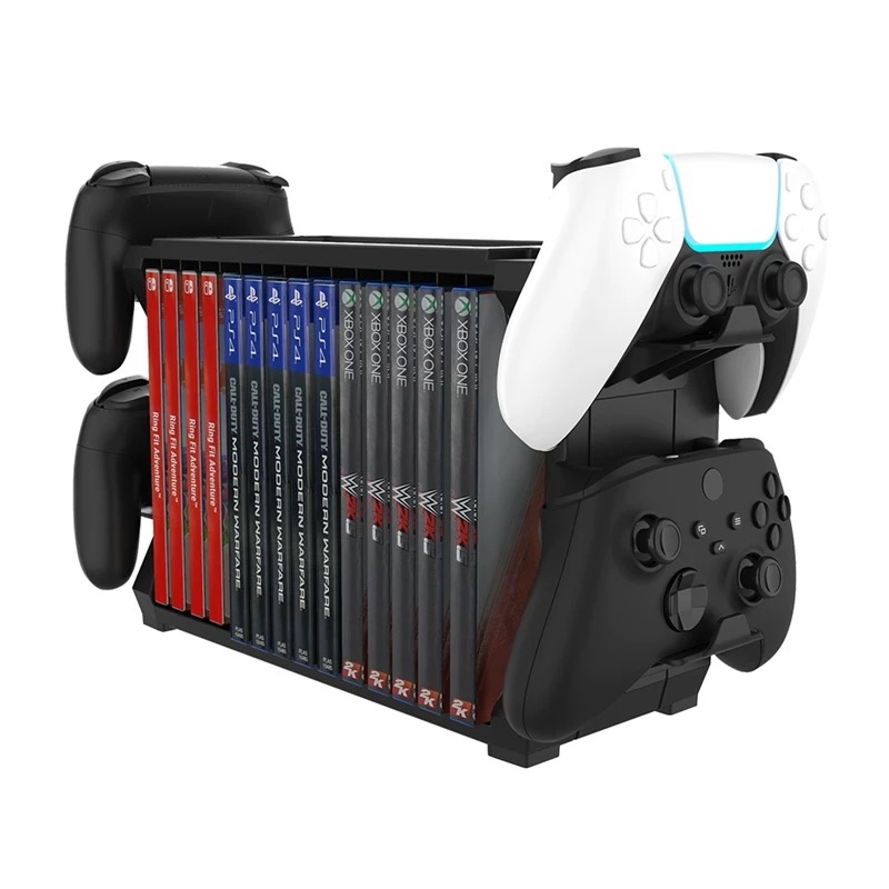 コントローラーホルダー付きゲーム収納ラック、ゲームアクセサリ - Gaming Accessories Holder のレビューと価格