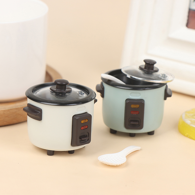 【新製品】1セットドールハウスミニチュア炊飯器スプーン付きモ - Gaming Kitchen Accessories のレビューと価格
