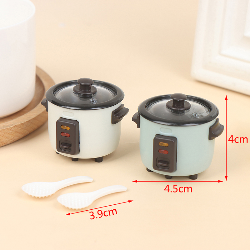 【新製品】1セットドールハウスミニチュア炊飯器スプーン付きモ - Gaming Kitchen Accessories のレビューと価格