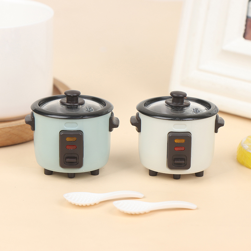 【新製品】1セットドールハウスミニチュア炊飯器スプーン付きモ - Gaming Kitchen Accessories のレビューと価格
