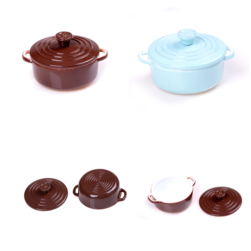 ドールハウス用ミニチュアキッチン用品,1:12スケール,蓋付 - Gaming Kitchen Accessories のレビューと価格
