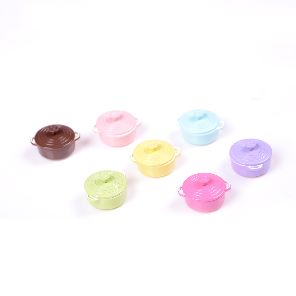 ドールハウス用ミニチュアキッチン用品,1:12スケール,蓋付 - Gaming Kitchen Accessories のレビューと価格